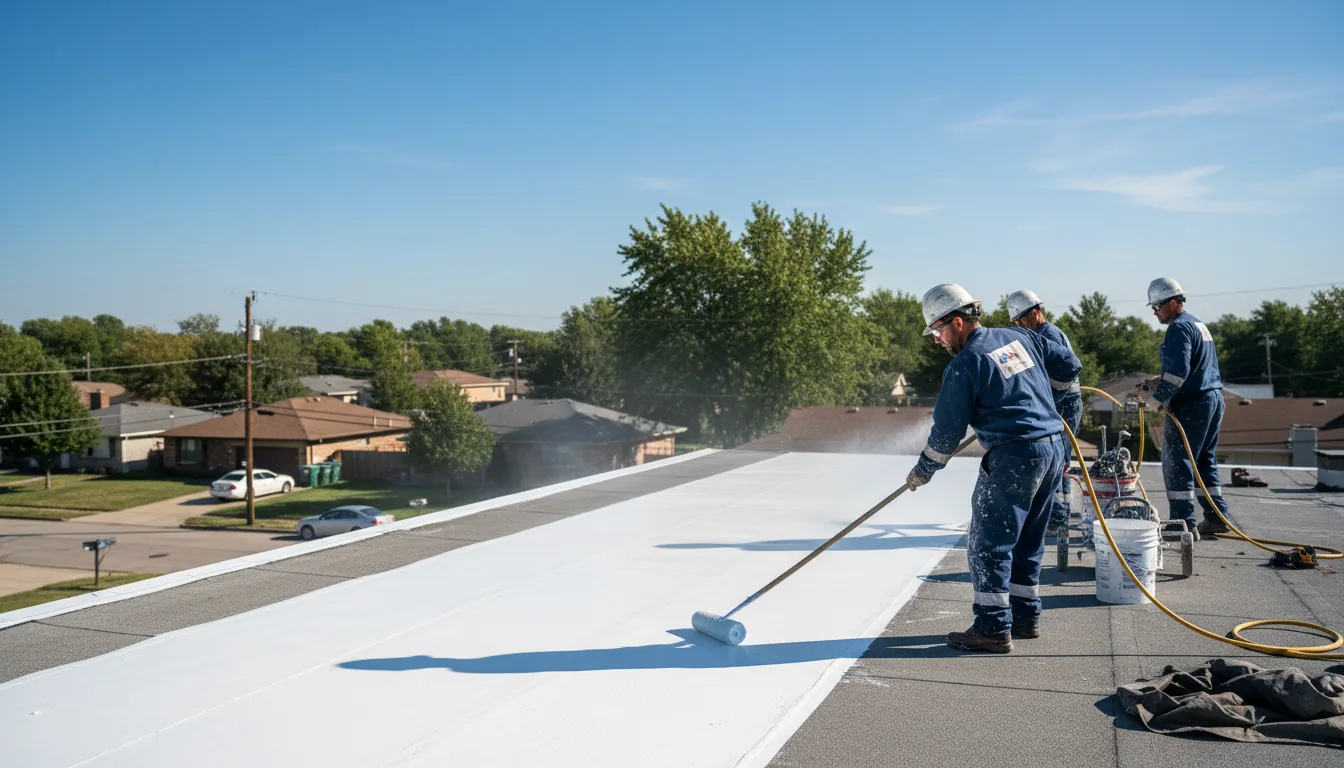 Commercial roof coating in Spruce, MI near me